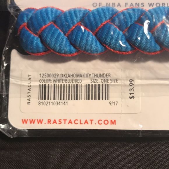 LAST ONE! NBA Thunder OKC Rastaclat BNIP NBA LAB - Picture 4 of 5
